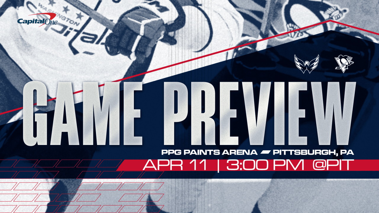 Caps, Pens Open Weekend Set in Pittsburgh