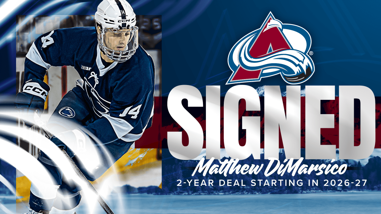 Avalanche Signs DiMarsico | Colorado Avalanche