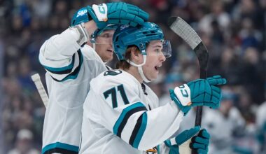 Macklin Celebrini breaks Sharks single-season points record