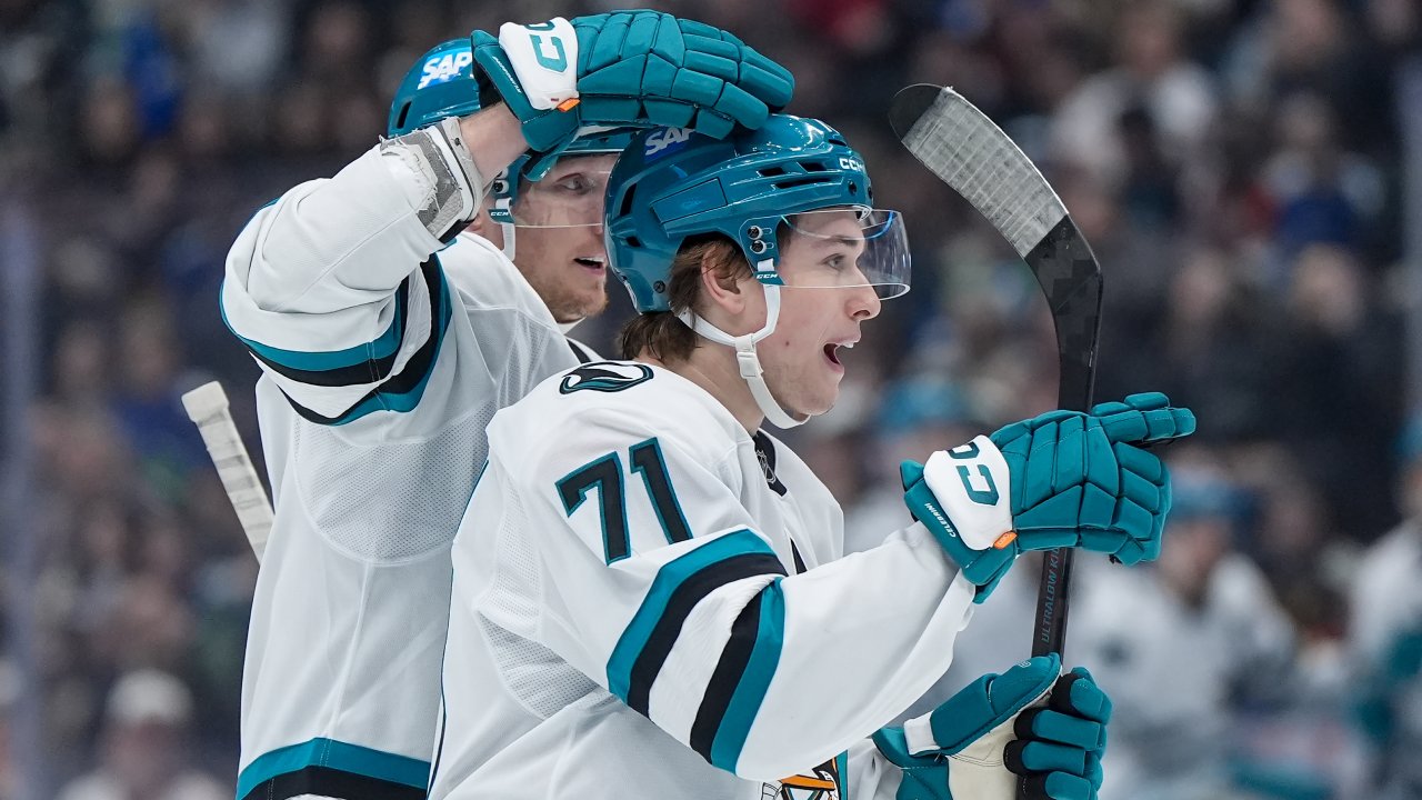 Macklin Celebrini breaks Sharks single-season points record