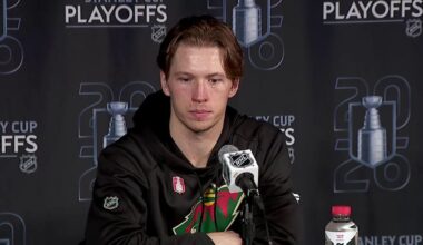 Wild's Matt Boldy on Game 4 OT winner: 'I was happy to see it go in'