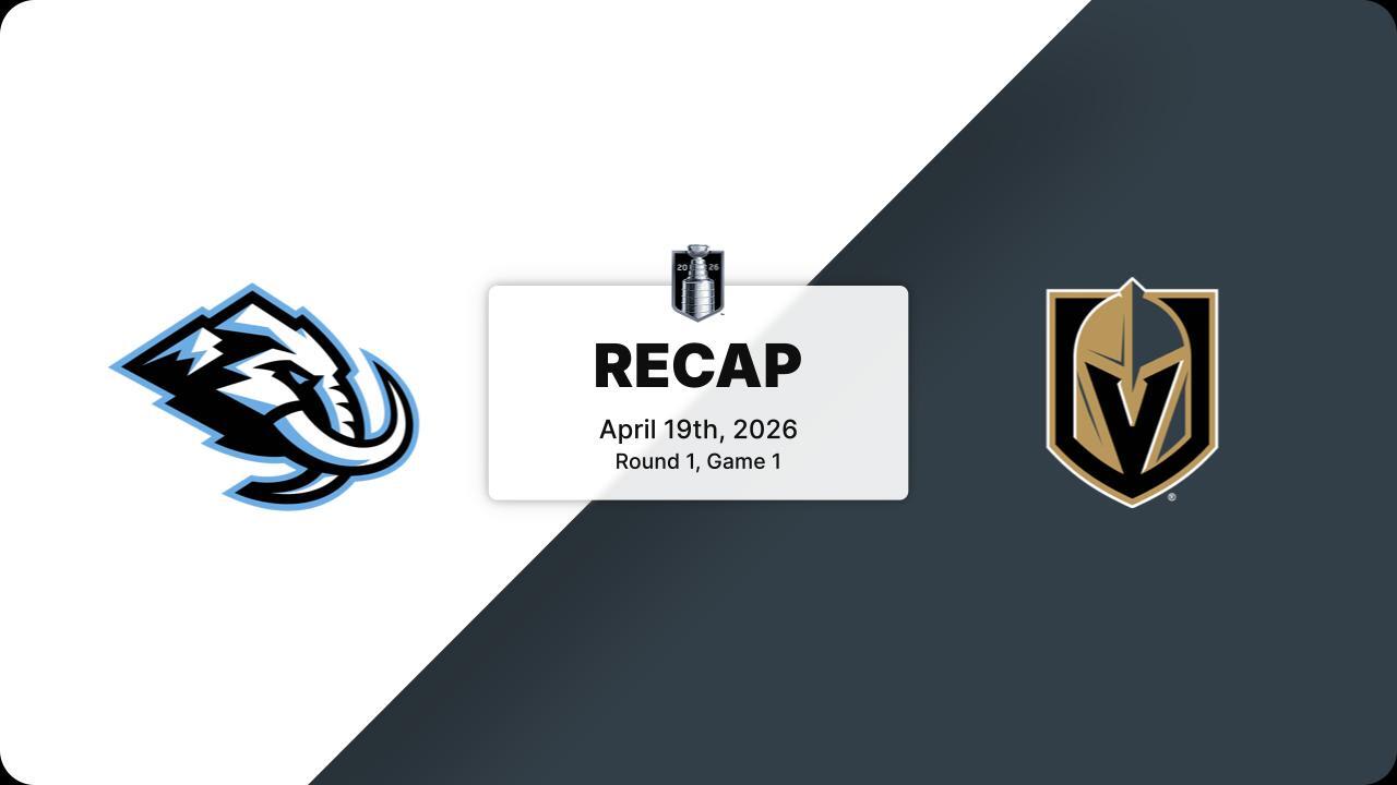 Recap: Mammoth at Golden Knights 4.19.26