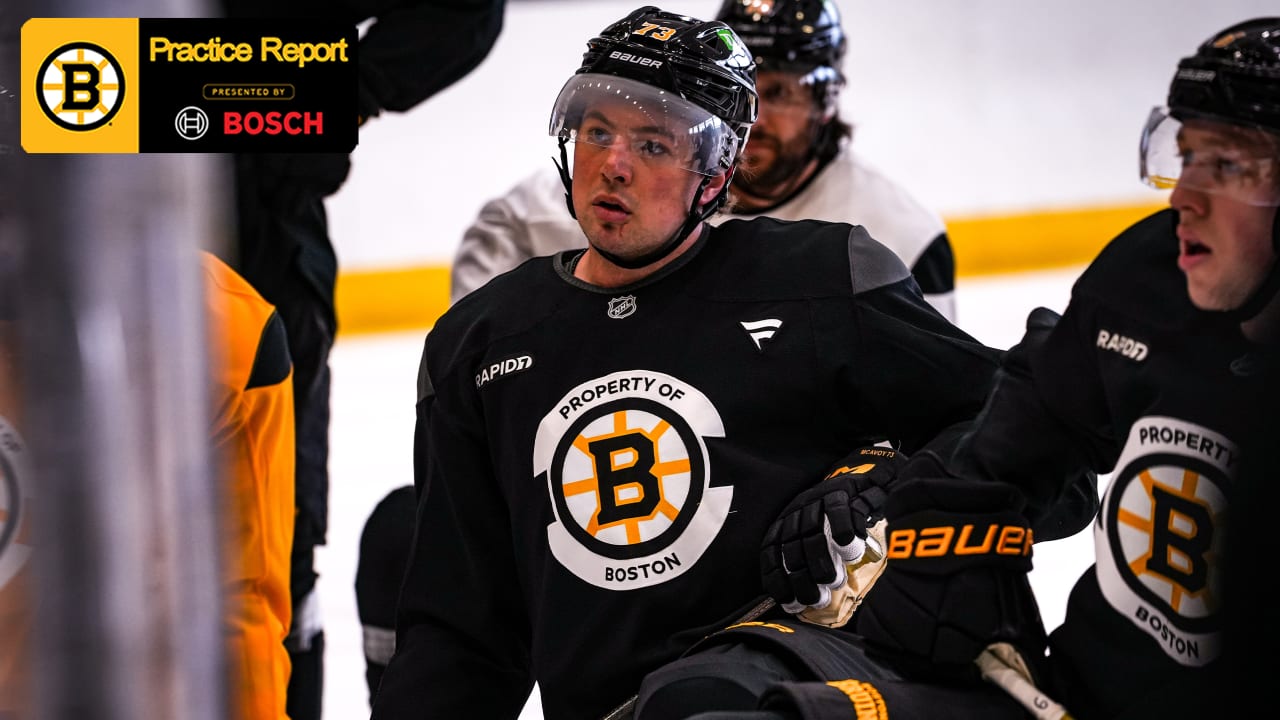 Practice Report: Bruins Start Preparation for the Playoffs