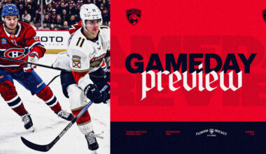 PREVIEW: Tkachuk out, Samoskevich slides up as Panthers visit Canadiens