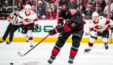 Staal shows ‘right way’ for Hurricanes in Game 1 win against Senators