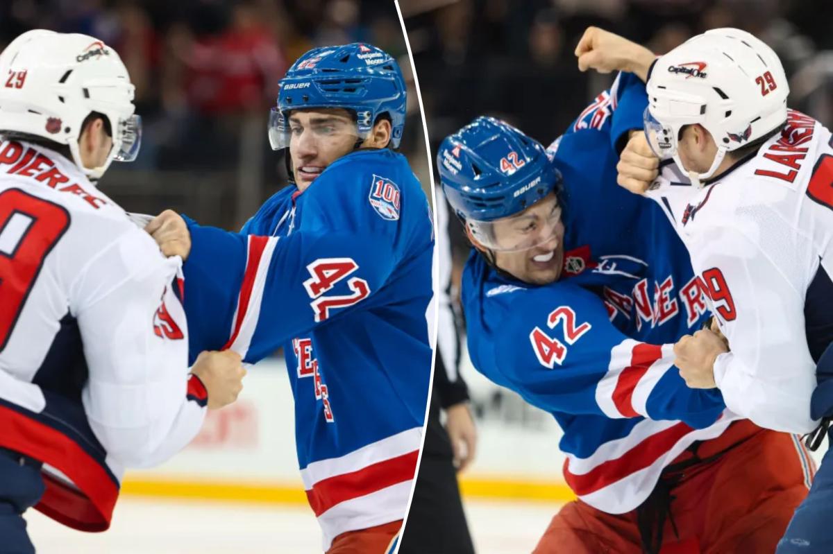 Rangers' Noah Laba tells The Post what he learned from his first NHL fight