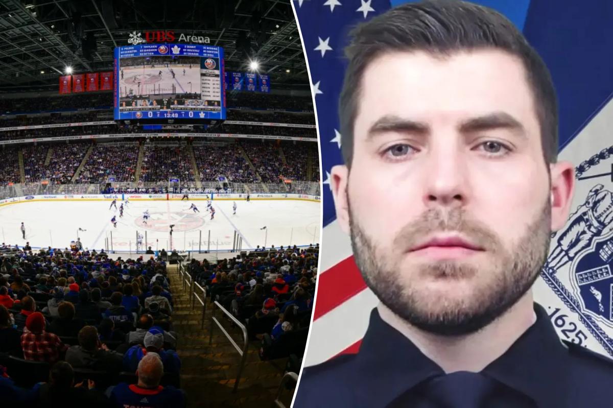 Islanders honor slain NYPD officer Jonathan Diller