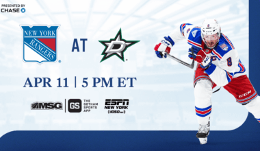 Rangers at Stars: Pregame Notes