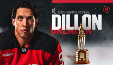 Brenden Dillon Named Devils 2026 Masterton Trophy Nominee | BLOG