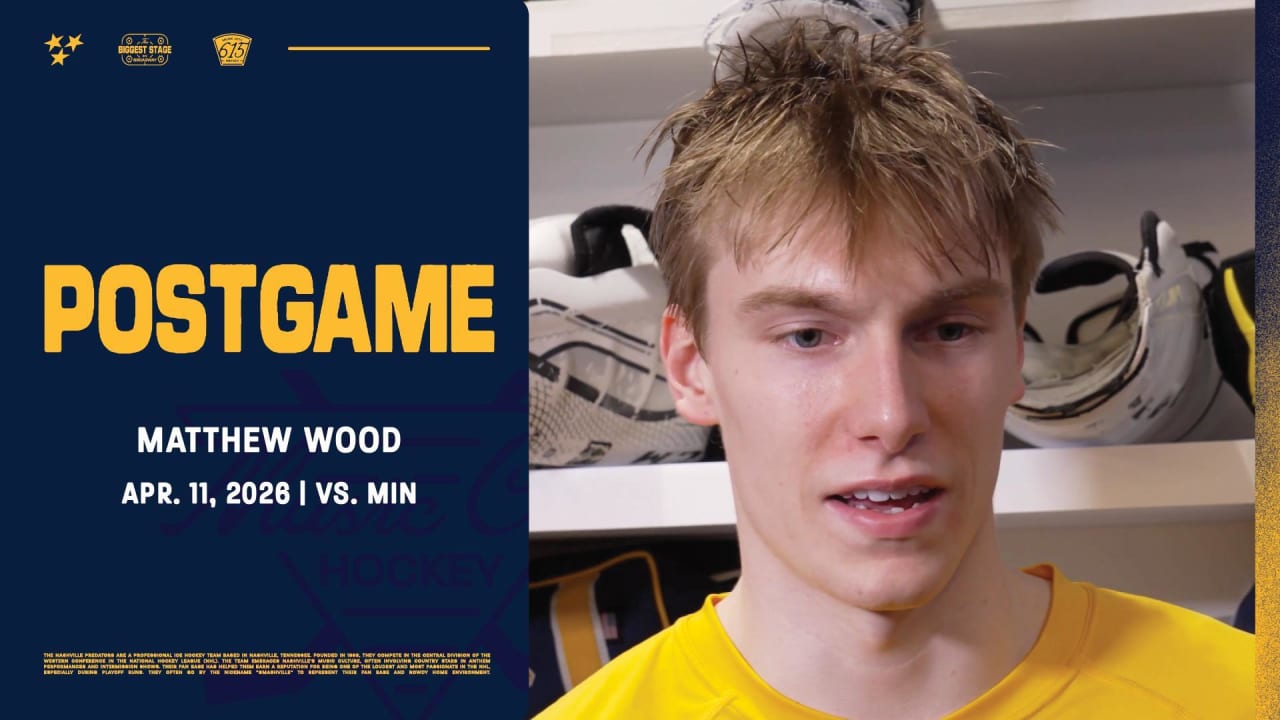 Postgame: Matthew Wood | Nashville Predators