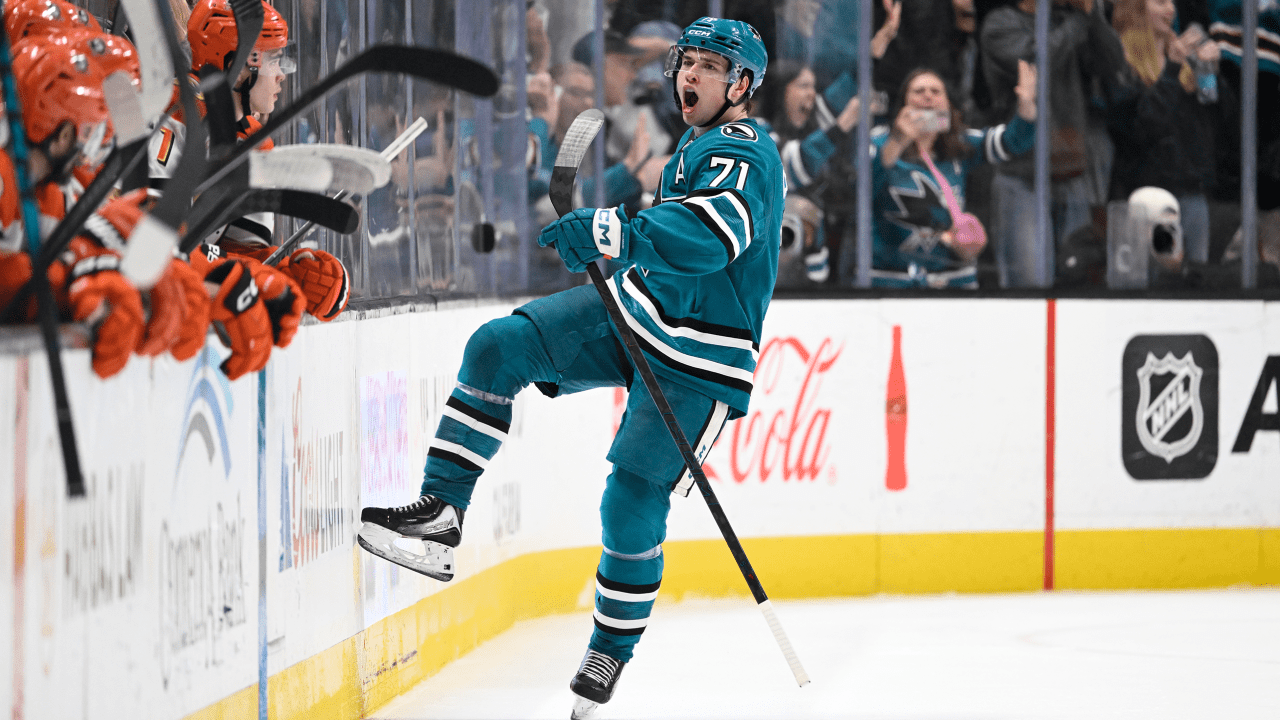 Celebrini has 4 points for Sharks in comeback win against Ducks