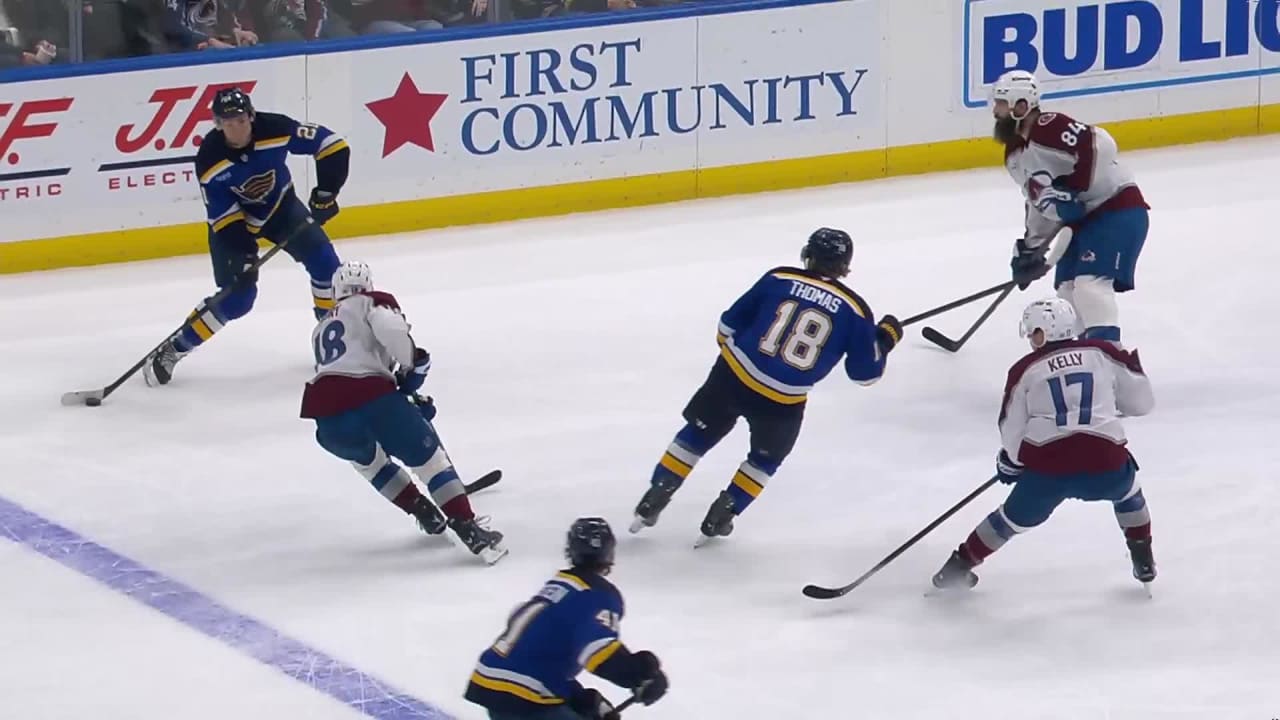 COL@STL: Thomas puts the Blues on the board