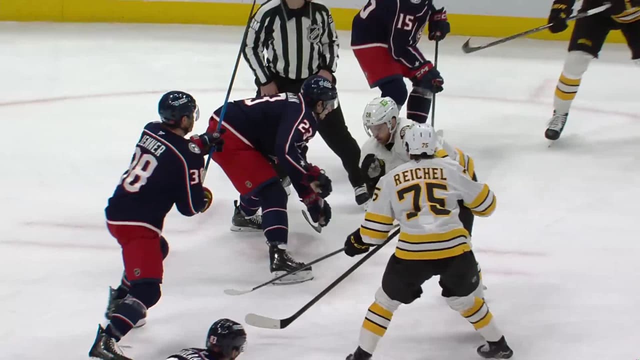 BOS@CBJ: Greaves with a great save against Elias Lindholm