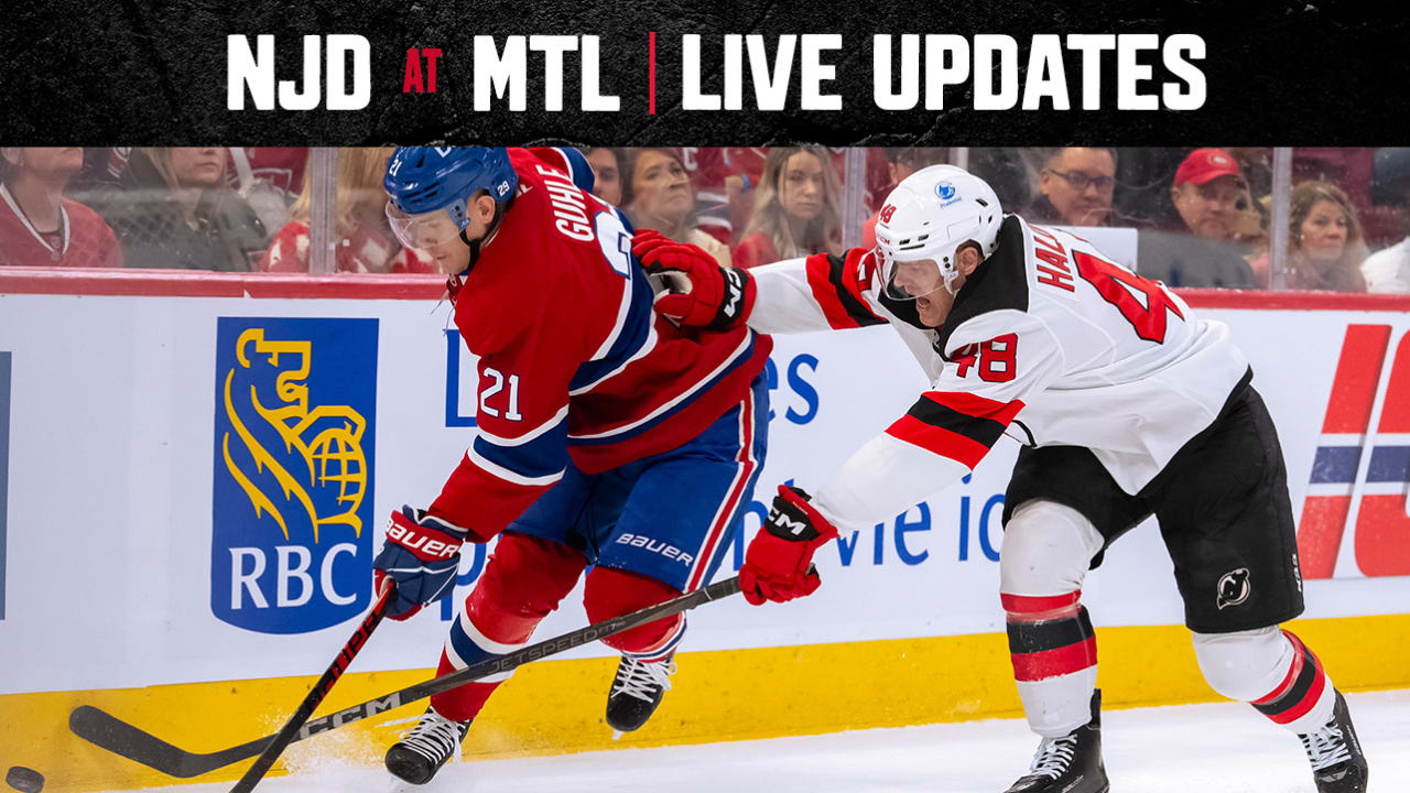 LIVE UPDATES: Devils 2, Canadiens 0