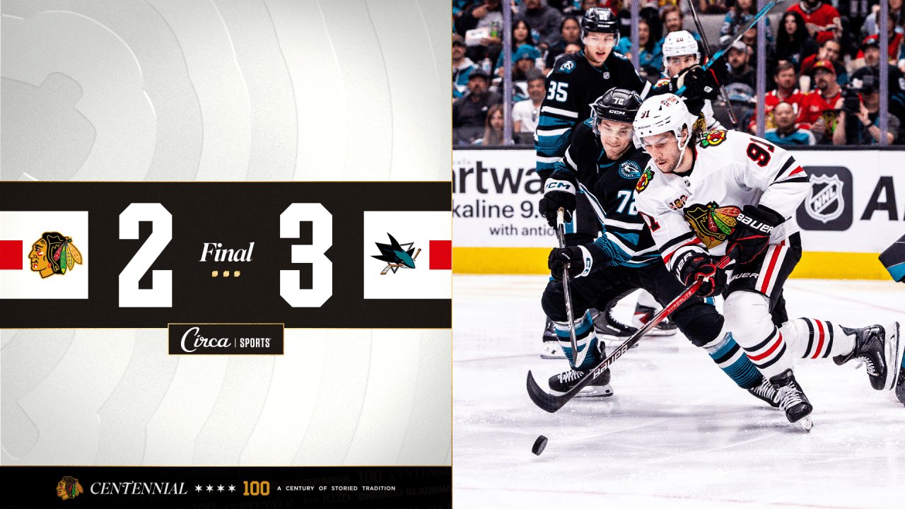 RECAP: Blackhawks Lose Close One to Sharks