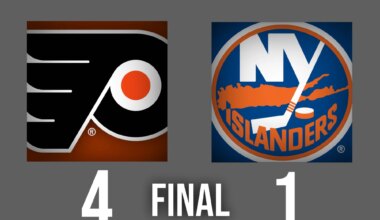 Flyers Earn Massive Two Points for Playoff Race, Survive With 4-1 Win vs. Islanders on Friday