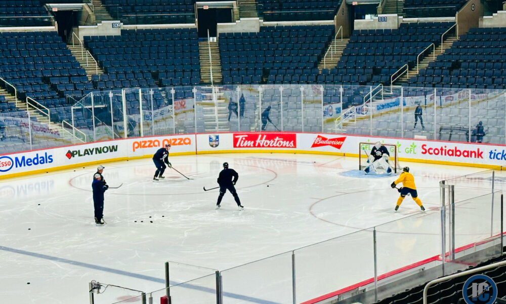 Winnipeg Jets Practice Report – Illegal Curve Hockey