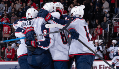 Blue Jackets tie it late, defeat Red Wings in shootout