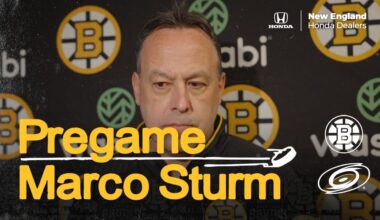 Press Room: Marco Sturm | Boston Bruins