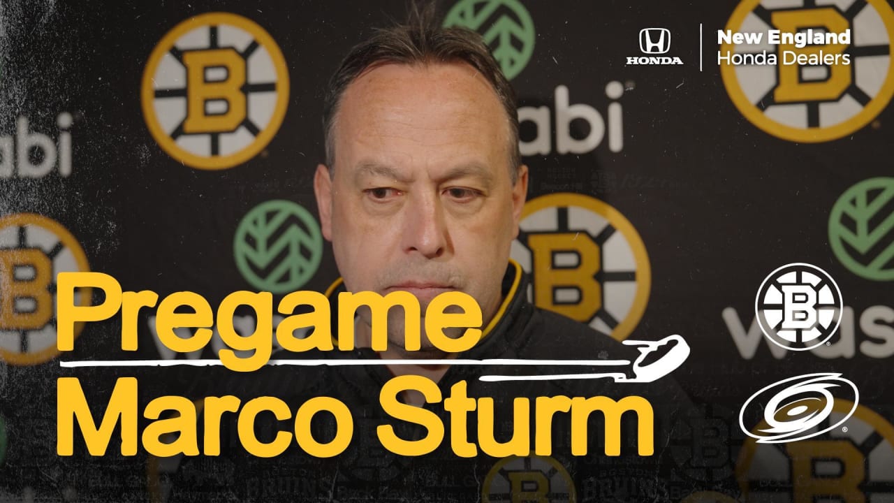 Press Room: Marco Sturm | Boston Bruins
