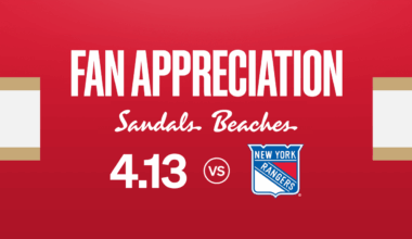 Florida Panthers to Host Fan Appreciation Night on Monday, April 13