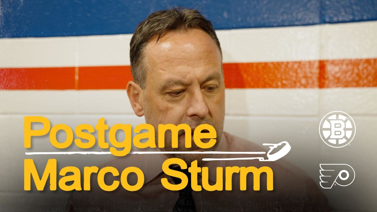 Press Room: Marco Sturm | Boston Bruins