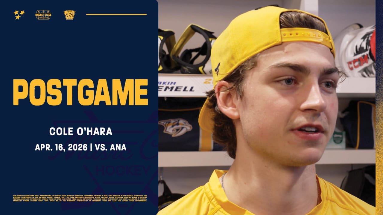 Postgame: Cole O’Hara | Nashville Predators