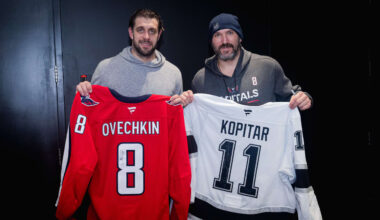 Ovechkin continuing tradition of jersey swap for display in own museum