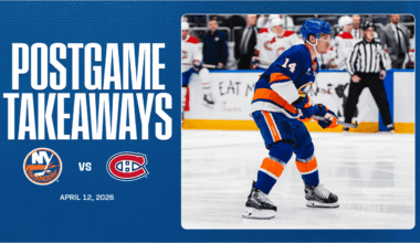 Takeaways: Islanders Eliminated From Playoff Contention After 4-1 Loss to Canadiens