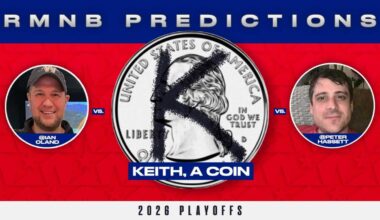 Playoff predictions, first round: Peter vs Ian vs Keith, a coin