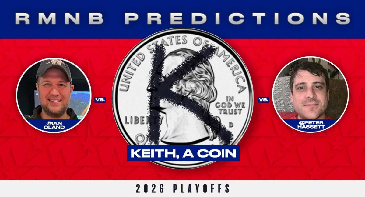 Playoff predictions, first round: Peter vs Ian vs Keith, a coin
