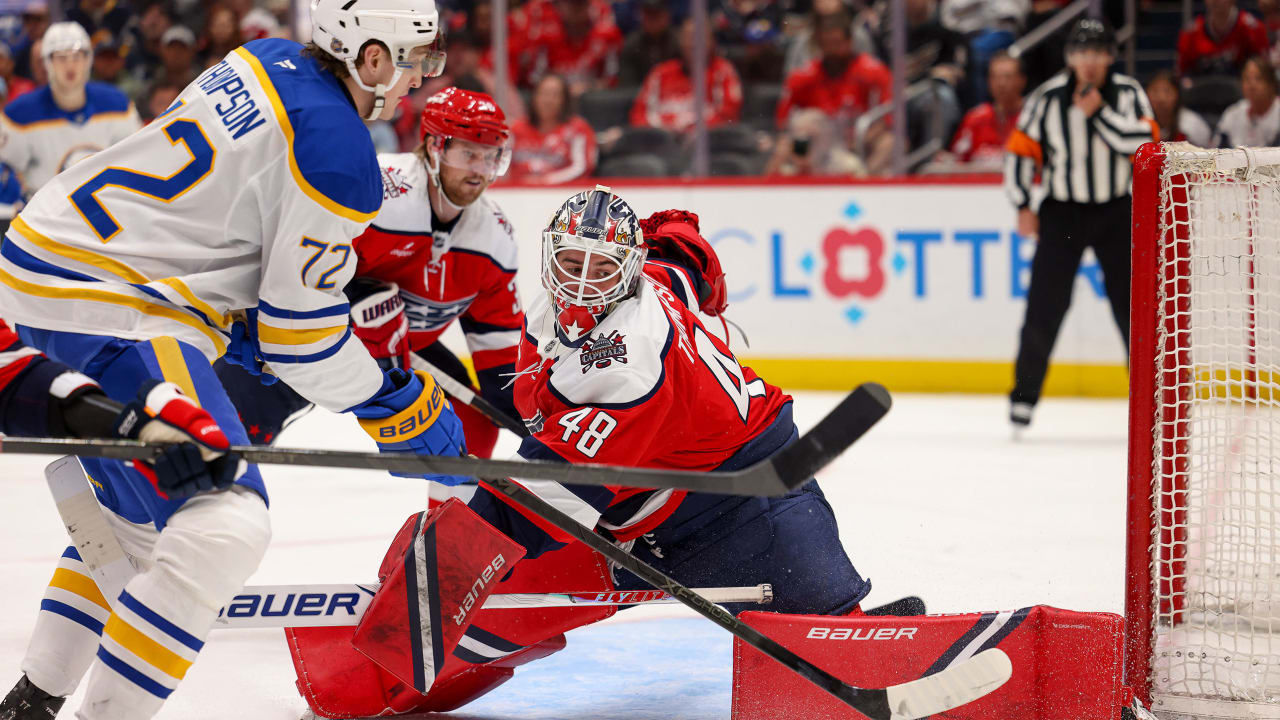 Capitals score 3 in 1st, defeat Sabres to gain in Eastern wild-card race