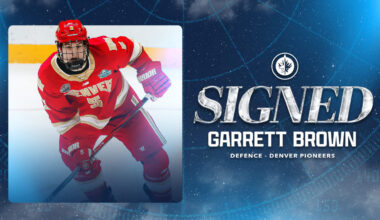 Jets sign defenceman Garrett Brown to a two-year, entry-level contract