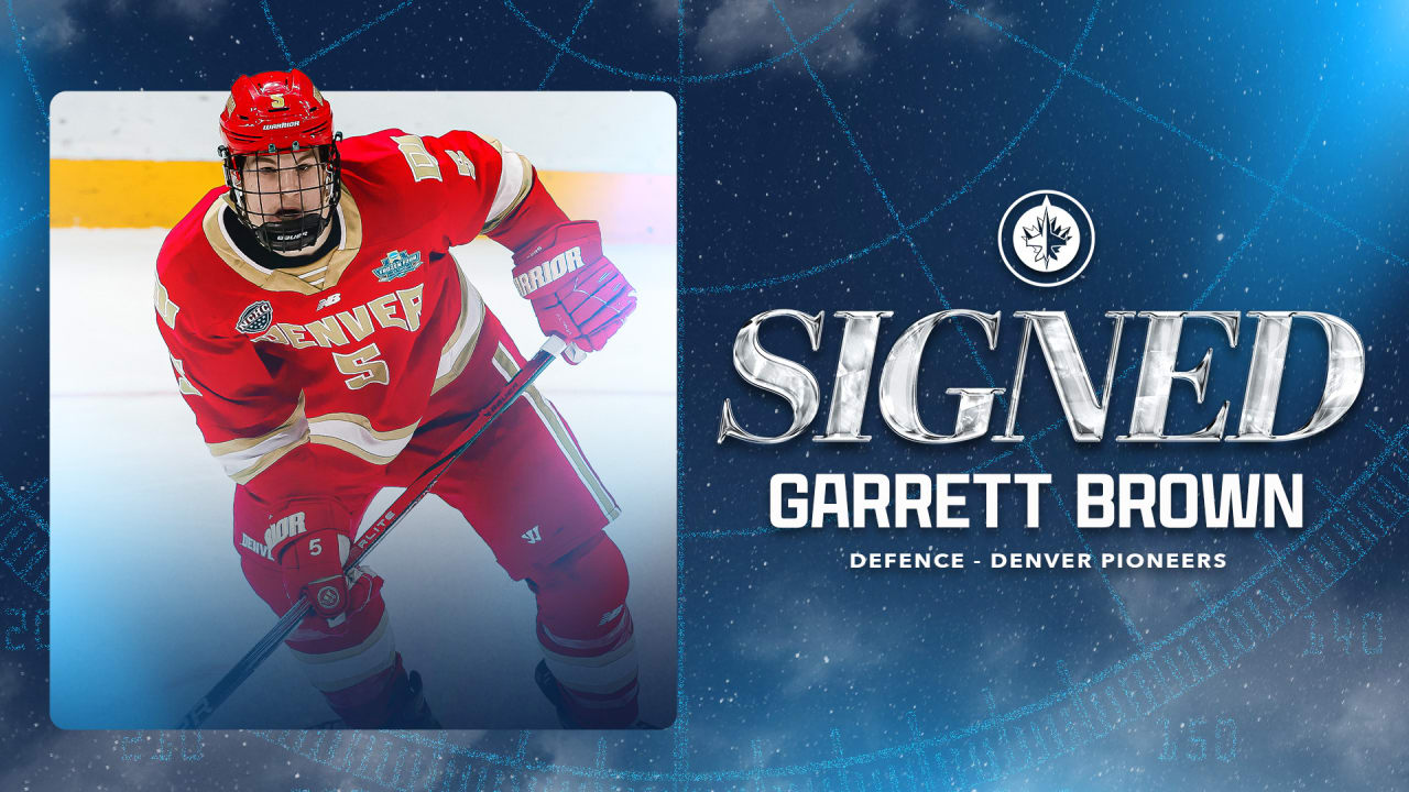 Jets sign defenceman Garrett Brown to a two-year, entry-level contract