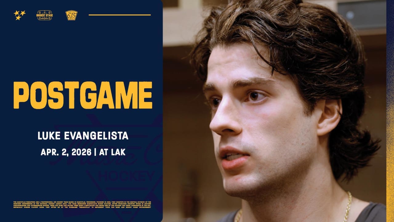 Postgame: Luke Evangelista | Nashville Predators