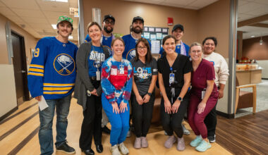 ‘Without This Checkup, I’d Have Been in Trouble’: Buffalo Sabres and Roswell Park Celebrate a Decade of Impact | Roswell Park Comprehensive Cancer Center