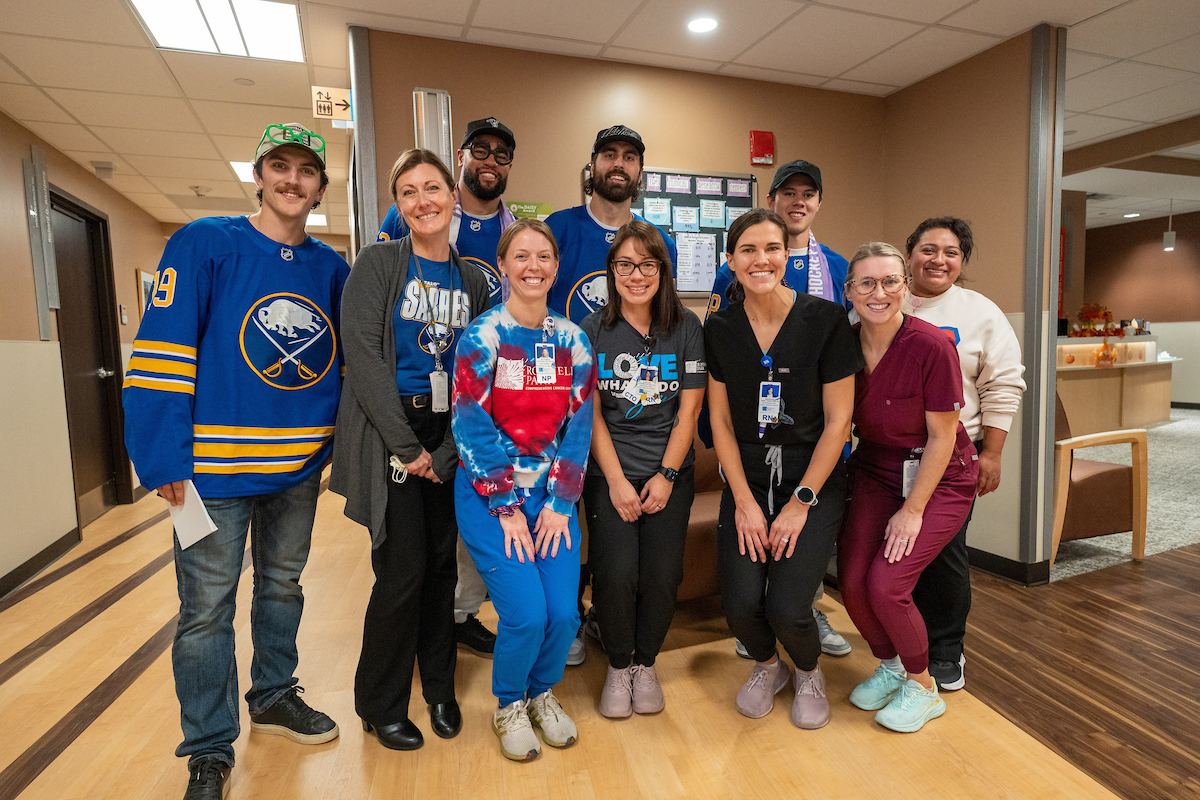 ‘Without This Checkup, I’d Have Been in Trouble’: Buffalo Sabres and Roswell Park Celebrate a Decade of Impact | Roswell Park Comprehensive Cancer Center