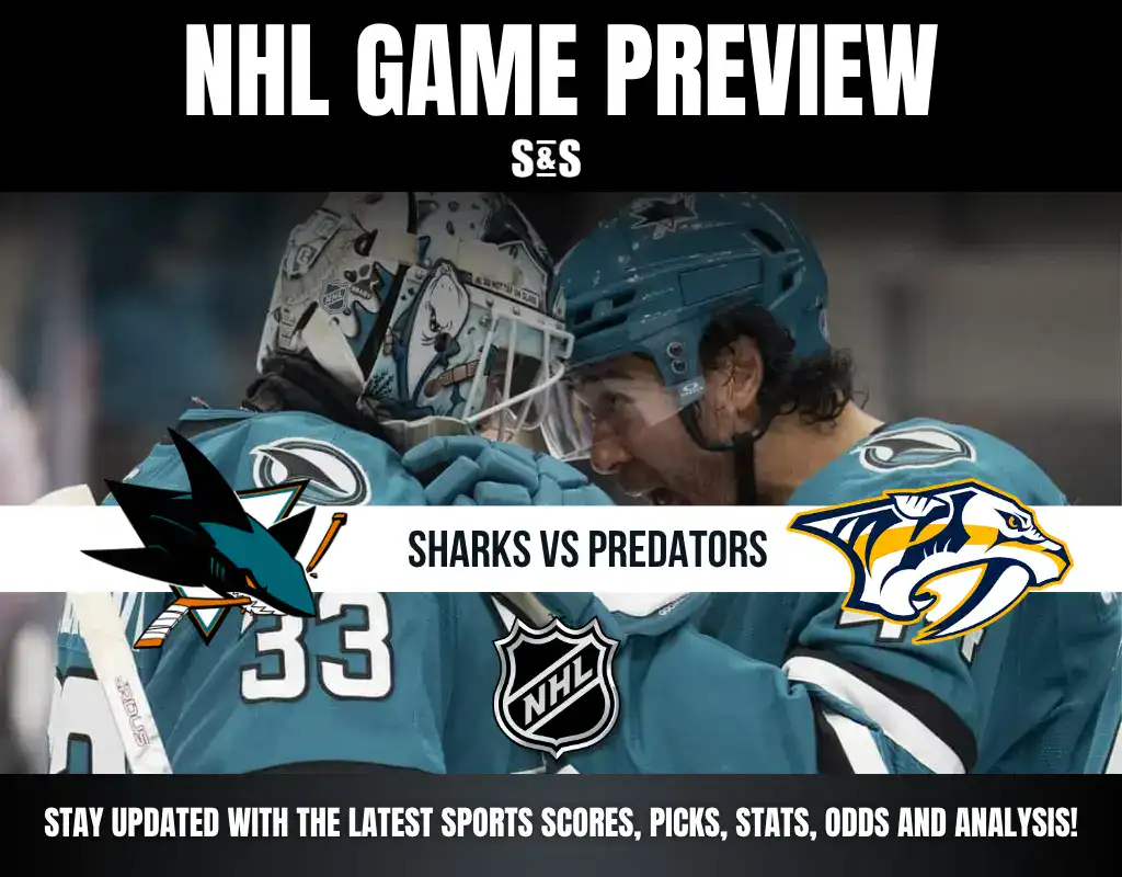 Nashville Predators vs San Jose Sharks Odds and Predictions