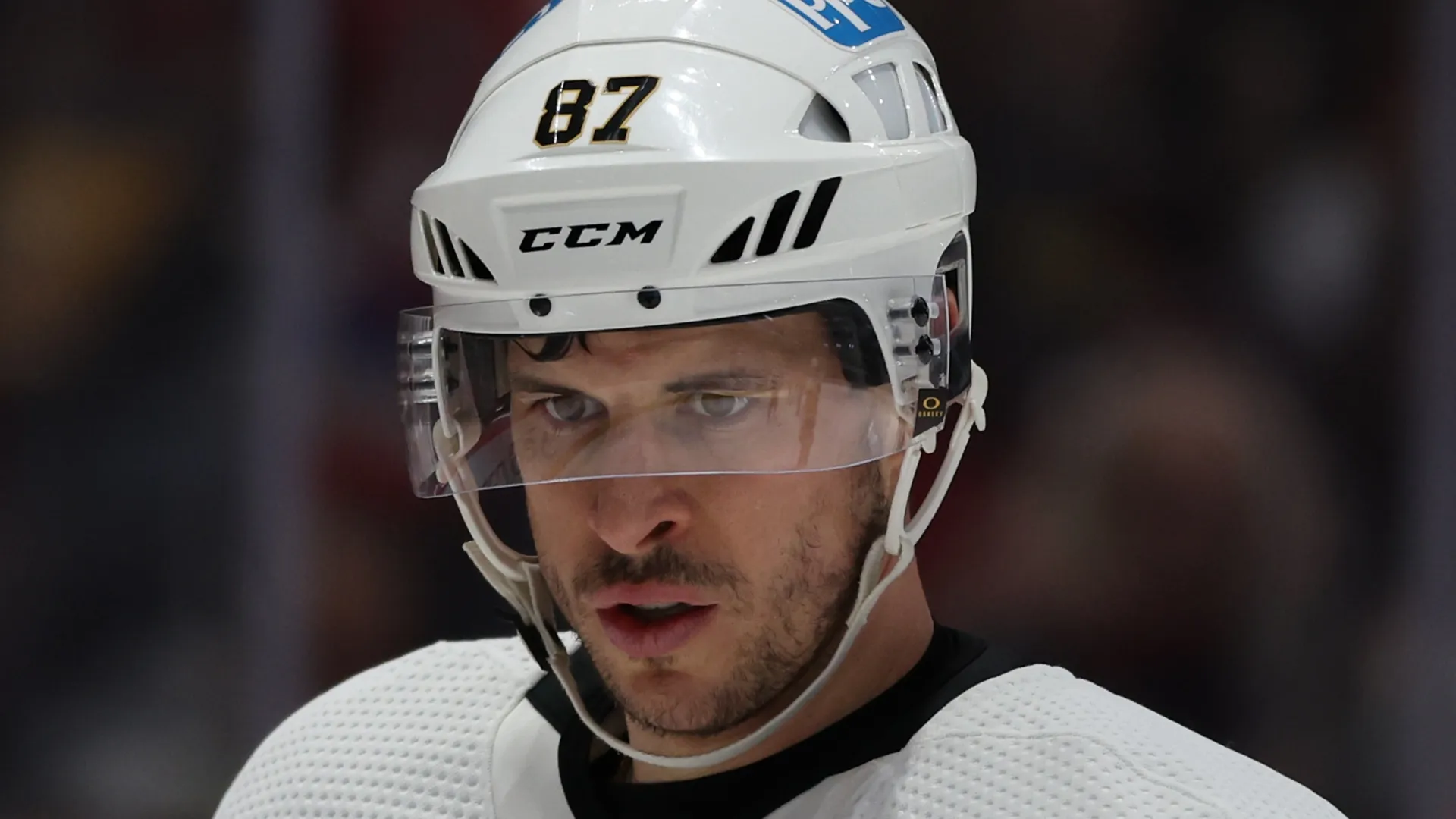 Sidney Crosby #87 of the Pittsburgh Penguins in action against the Washington Capitals at Capital One Arena on January 26, 2023 in Washington, DC.