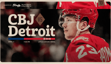 PREVIEW: Wild-Card implications at forefront for Red Wings, Blue Jackets at Little Caesars Arena on Tuesday