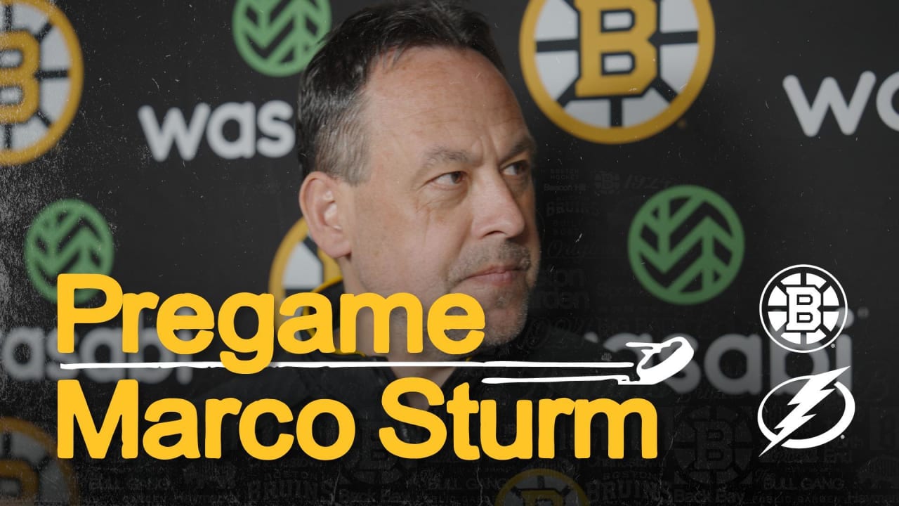 Press Room: Marco Sturm | Boston Bruins