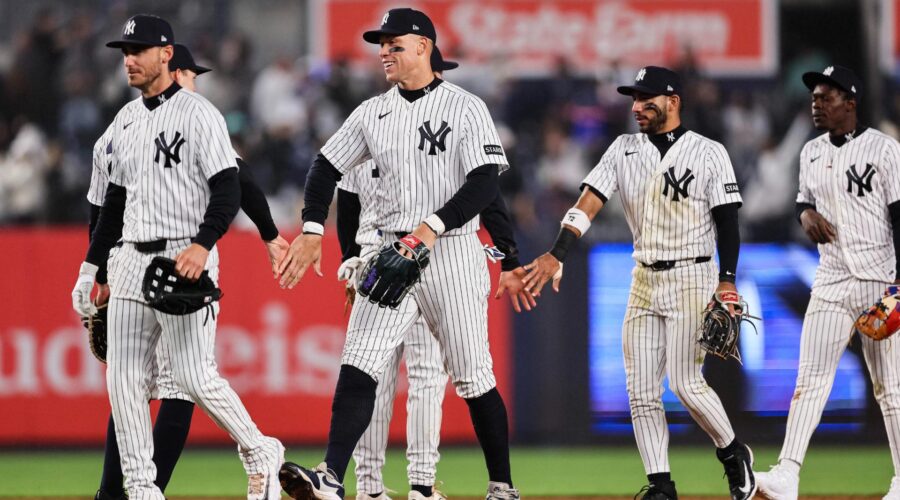 Stanton has first steal since 2020, hits 2-run single in Yankees' 9-7 win over Marlins