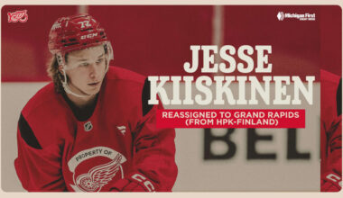 Red Wings reassign Jesse Kiiskinen to Grand Rapids from HPK