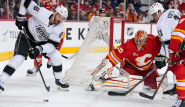 Sergeev makes 27 saves, Flames edge Kings