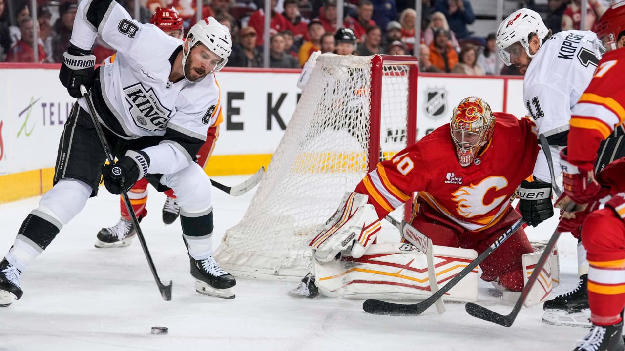Sergeev makes 27 saves, Flames edge Kings