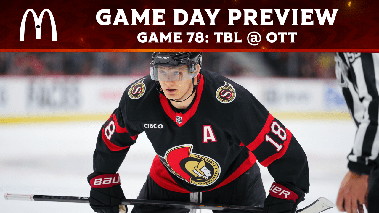 Stützle and Sens look to keep rolling on home ice; Chabot makes unexpected return to practice