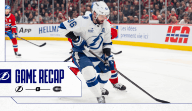 Recap: Canadiens 2, Lightning 1
