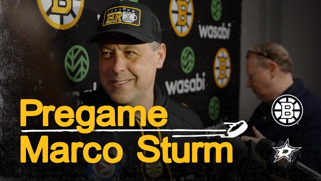 Press Room: Marco Sturm | Boston Bruins