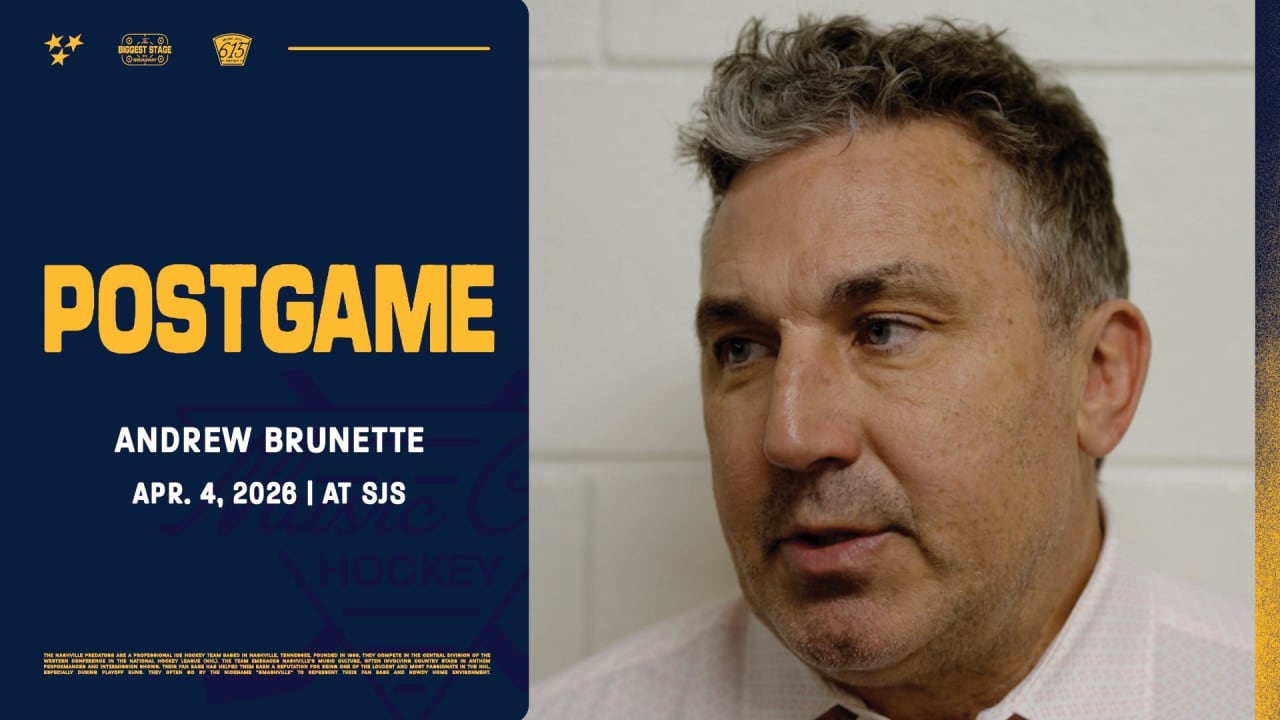 Postgame: Andrew Brunette | Nashville Predators