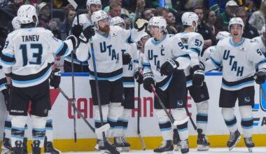 Keller's 3rd career hat trick helps Mammoth to a 7-4 win over Canucks